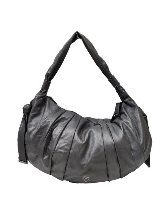 Bally Handbags - Bally Gray Leather Large Shoulder Hobo Bag